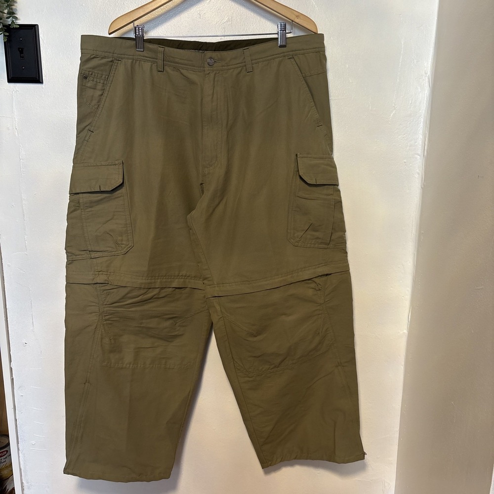 New $79.95 REI Sahara Convertible Pants 2.0 Asphalt Mens 42x32 Classic Zip-Off
